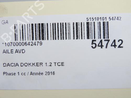 Aleta delantera derecha Aleta delantera derecha 39387845 39387845