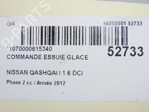 Steering column stalk NISSAN QASHQAI I (J10, NJ10) 1.6 dCi | BP31120481I23