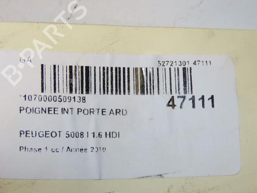 Used Rear right interior door handle PEUGEOT 5008 (0U_, 0E_) 1.6 HDi (110 hp) 16758104