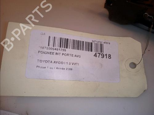 Used Front left interior door handle TOYOTA AYGO (_B1_) 1.0 (KGB10_, KGB10R) (68 hp) 15076782