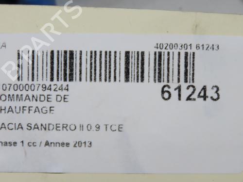 Climate control DACIA SANDERO II TCe 90 (B8M1, B8MA, B8AC) | BP40241027I5 - Image 5