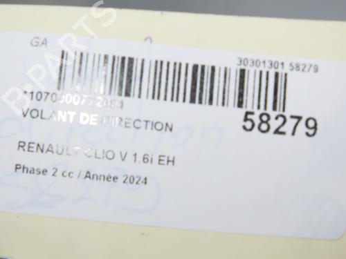 Used Steering wheel Steering wheel RENAULT CLIO V (B7_) 1.6 E-TECH 140 (B7MU) (140 hp) 40484804 40484804
