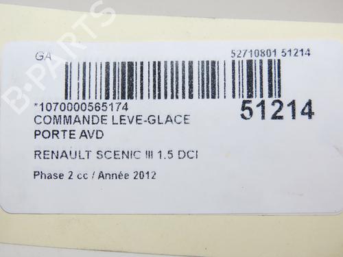 Used Switch RENAULT SCÉNIC III (JZ0/1_) 1.5 dCi (110 hp) 21755536