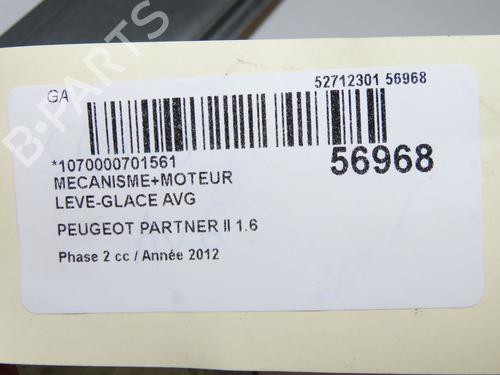 Front left window mechanism PEUGEOT PARTNER Box Body/MPV 1.6 HDi / BlueHDi 75 | BP33477562C22 - Image 5