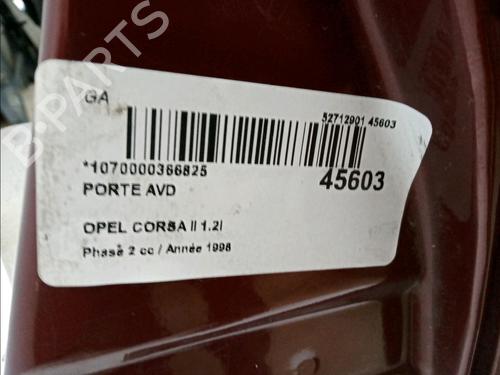 Used Right front door Right front door OPEL CORSA B (S93) 1.2 i 16V (F08, F68, M68) (65 hp) 11102477 11102477