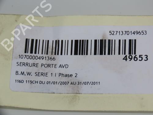 Front right lock BMW 1 (E87) 116 d | BP17371575C97 
