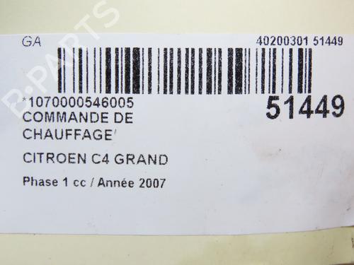 Used Climate control CITROËN C4 Grand Picasso I (UA_) 1.6 HDi (109 hp) 28830334