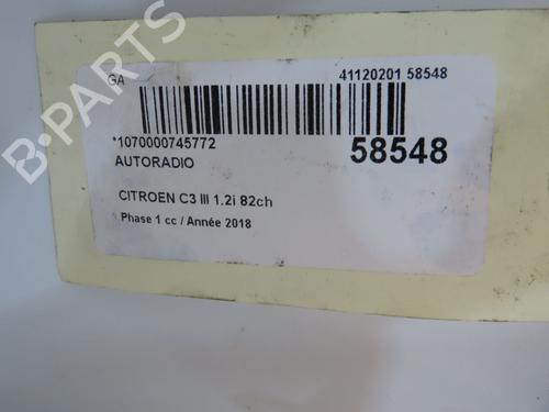 Radio CITROËN C3 III (SX) 1.2 VTi 82 | BP36246654E6 - Image 3