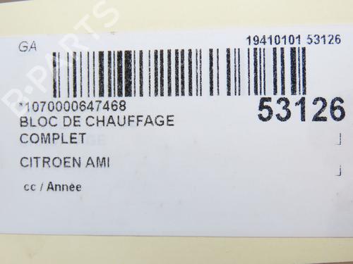 Heater matrix box CITROËN AMI (9A_) Electric (9AZ2CA) | BP36493575M61 - Image 6