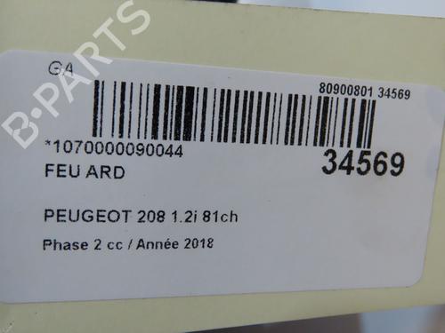 Højre baglygte Højre baglygte PEUGEOT 208 I (CA_, CC_) 1.2 VTi 68 / PureTech 68 (68 hp) 34498055 34498055