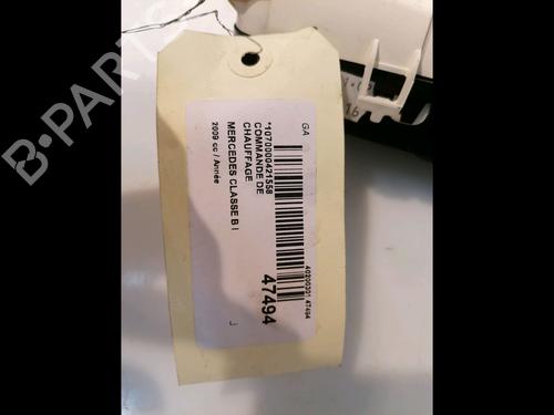 Climate control MERCEDES-BENZ B-CLASS Sports Tourer (W245) B 180 CDI (245.207) | BP15742280I5 