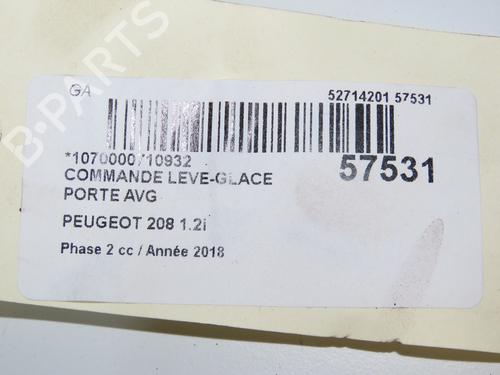 Left front window switch PEUGEOT 208 I (CA_, CC_) 1.2 THP 110 | BP33059444I27 - Image 5