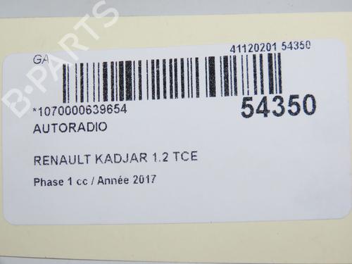Used Radio RENAULT KADJAR (HA_, HL_) 1.2 TCe 130 (HLMR) (130 hp) 28830619