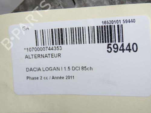 Alternator DACIA LOGAN MCV (KS_) 1.5 dCi (KS0W) | BP36426820M7 - Image 9