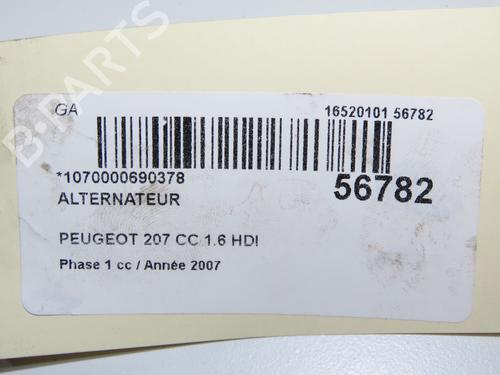 Used Alternator PEUGEOT 207 CC (WD_) 1.6 HDi (109 hp) 32200800