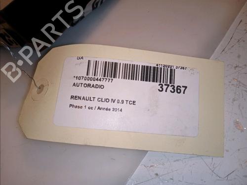 Used Radio Radio RENAULT CLIO IV (BH_) 0.9 TCe 90 (BHNF, BHMA, BHMH, BHJK, BHJR) (90 hp) 14951132 14951132