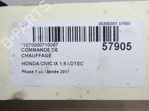 Climate control HONDA CIVIC IX (FK) 1.6 i-DTEC (FK3) | BP36958507I5 - Image 6