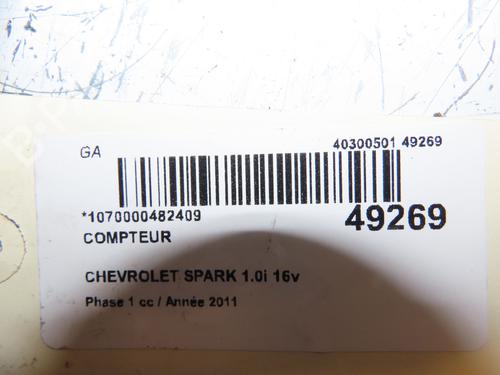 Instrument cluster CHEVROLET SPARK (M300) 1.0 | BP17371521C47