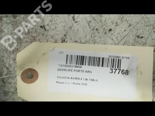 Rear left lock TOYOTA AURIS (_E18_) 1.8 Hybrid (ZWE186_, ZWE186R) | BP9606358C100 