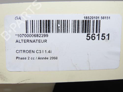 Alternador CITROËN C3 I (FC_, FN_) 1.4 i (73 hp) 31274309