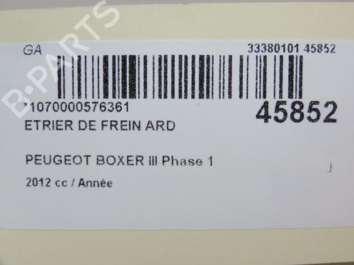 Right rear brake caliper PEUGEOT BOXER Van 2.2 HDi 130 | BP24358818M106 