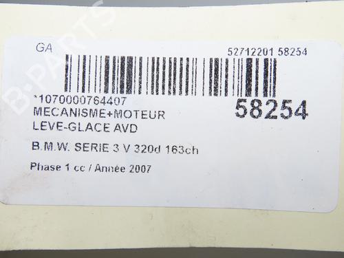 Used Front right window mechanism Front right window mechanism BMW 3 (E90) 320 d (177 hp) 39938037 39938037