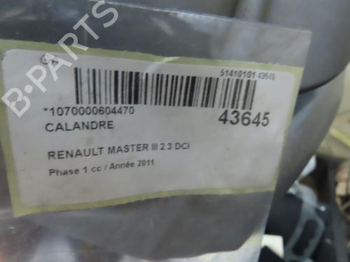 Grille RENAULT MASTER III Van (FV) 2.3 dCi 125 FWD (FV0C, FV0D, FV0G, FV0H, FV0J, FV0K,... | BP28968260C40 