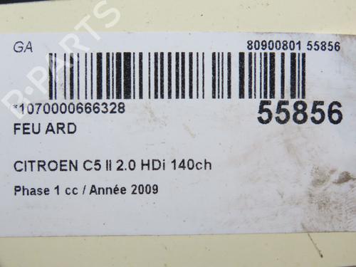 Used Right taillight CITROËN C5 III (RD_) 2.0 HDi 140 (RDRHF8, RDRHFA, RDRHA8, RDRHAJ) (140 hp) 30978904