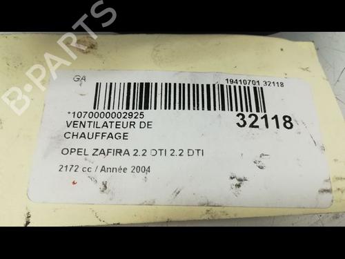 Varmeblæser Varmeblæser OPEL ZAFIRA A MPV (T98) 2.2 DTI 16V (F75) (117 hp) 36493648 36493648