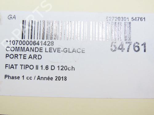 Højre bagtil elrude kontakt FIAT TIPO Hatchback (356_, 357_) 1.6 D (356HXG1B, 356HXG11) (120 hp) 30522347