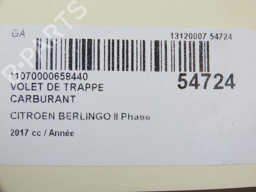 Used Fuel flap CITROËN BERLINGO MULTISPACE (B9) 1.2 PureTech 110 (110 hp) 28828722