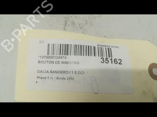 Used Warning switch DACIA SANDERO 1.5 dCi (88 hp) 9598729