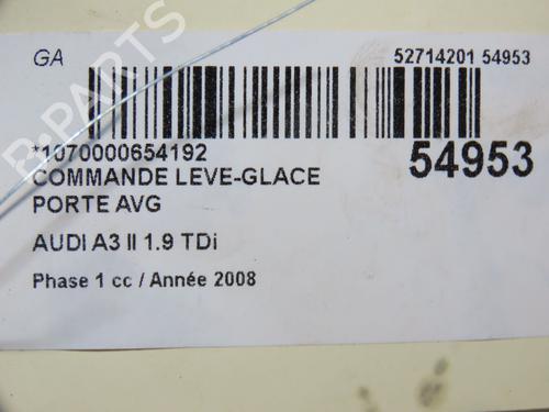 Left front window switch AUDI A3 (8P1) 1.9 TDI | BP30164350I27 