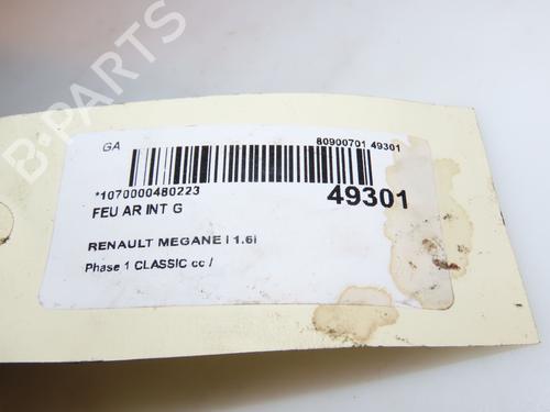Used Left tailgate light RENAULT MEGANE I Classic (LA0/1_) 1.6 e (LA0F, LA0S) (90 hp) 16688339