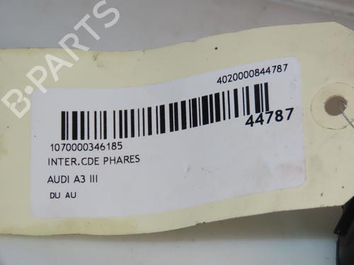 Used Headlight switch AUDI A3 Sportback (8VA, 8VF) 2.0 TDI (150 hp) 16490989