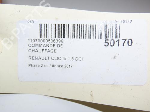 Climate control RENAULT CLIO IV (BH_) 1.5 dCi 90 | BP28830327I5 