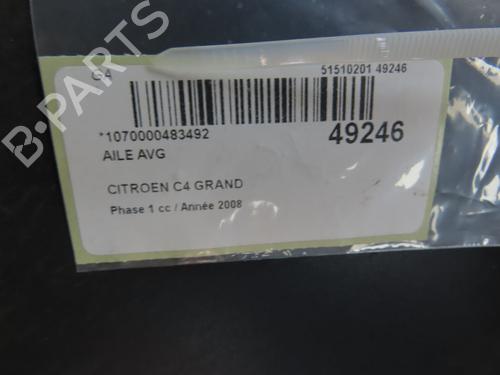 Used Left front fenders CITROËN C4 Grand Picasso I (UA_) 1.6 HDi (109 hp) 28830943