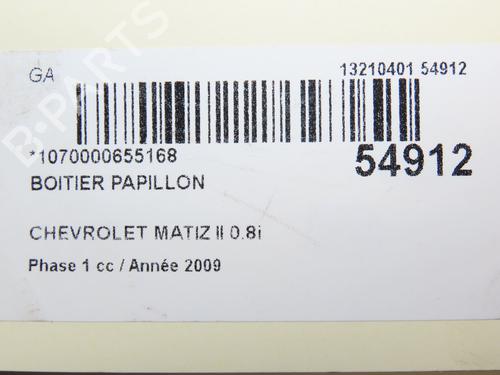 Used Throttle body CHEVROLET MATIZ (M200, M250) 0.8 (52 hp) 28828772