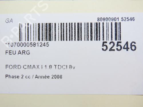 Used Left taillight FORD C-MAX (DM2) 1.8 TDCi (115 hp) 28832778