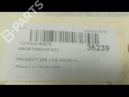 Right rear shock absorber PEUGEOT 208 I (CA_, CC_) 1.6 HDi | BP9600945M19 