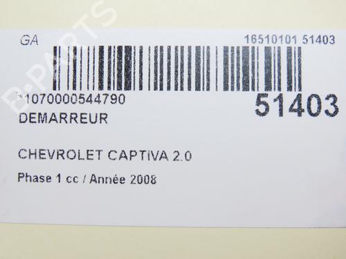 Starter CHEVROLET CAPTIVA (C100, C140) 2.0 D 4WD | BP28828980M8