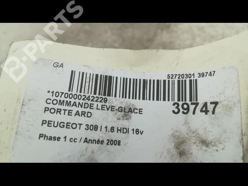 Right rear window switch PEUGEOT 308 I (4A_, 4C_) 1.6 HDi | BP9608904I28 