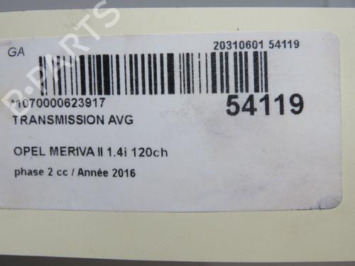 Left front driveshaft OPEL MERIVA B MPV (S10) 1.4 (75) | BP37252305M38 - Image 5