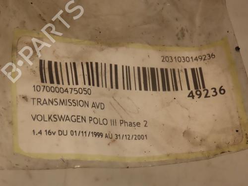 Used Right front driveshaft Right front driveshaft VW POLO (6N2) 1.4 16V (75 hp) 16572770 16572770