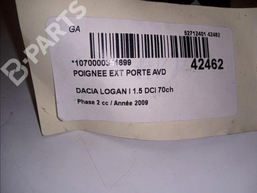 Front right exterior door handle DACIA LOGAN MCV (KS_) 1.5 dCi (KS0K) | BP10189918C129 