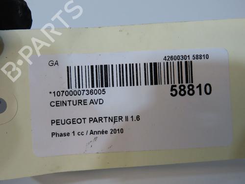 Front right seatbelt PEUGEOT PARTNER Tepee 1.6 HDi | BP36427074I25 - Image 4