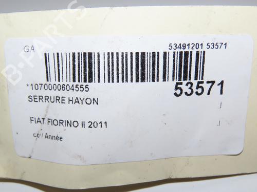 Used Tailgate lock FIAT FIORINO MPV (225_) 1.3 JTD Multijet (95 hp) 29441810