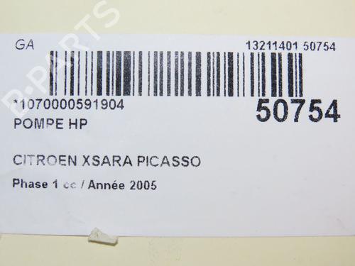 Injection pump CITROËN XSARA PICASSO (N68) 2.0 HDi | BP22811279M78 