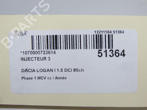 Used Injector Injector DACIA LOGAN MCV (KS_) 1.5 dCi (KS0W) (86 hp) 33477507 33477507