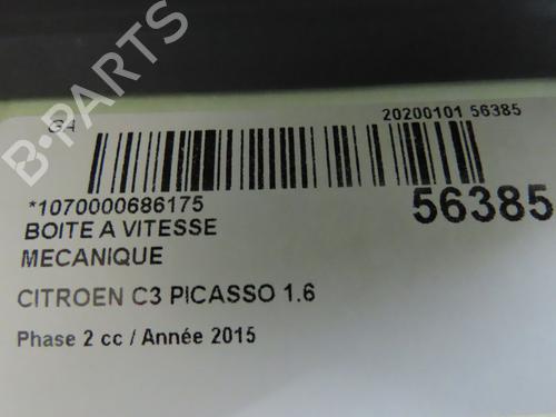 Used Gearbox CITROËN C3 Picasso (SH_) 1.6 HDI 90 (92 hp) 31372075